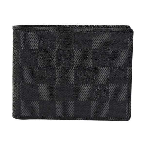 SLENDER Damier Graphite Coated Canvas Gray Wallet