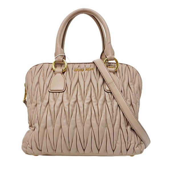Madras Quilted Lambskin Pink
