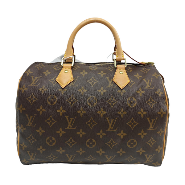 SPEEDY 30 Monogram Coated Canvas Brown
