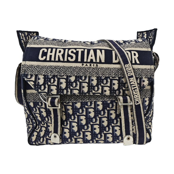 Diorcamp Large Oblique Canvas Blue