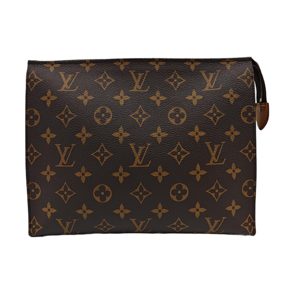 TOILET POCKET 26 Monogram Coated Canvas Brown
