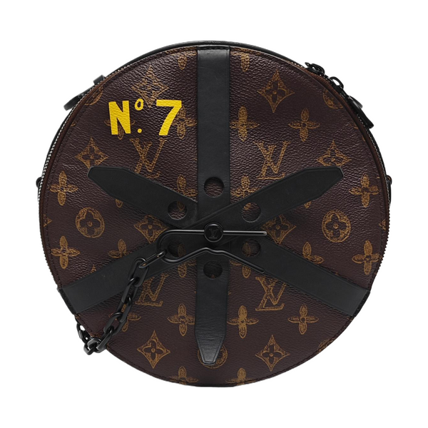 WHEEL BOX Monogram Coated Canvas Brown