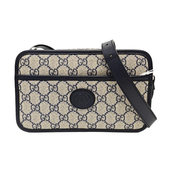 GG Supreme Mini Monogram Coated Canvas Beige
