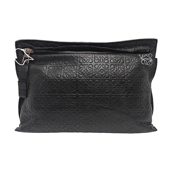 T Pouch Monogram Calfskin Black