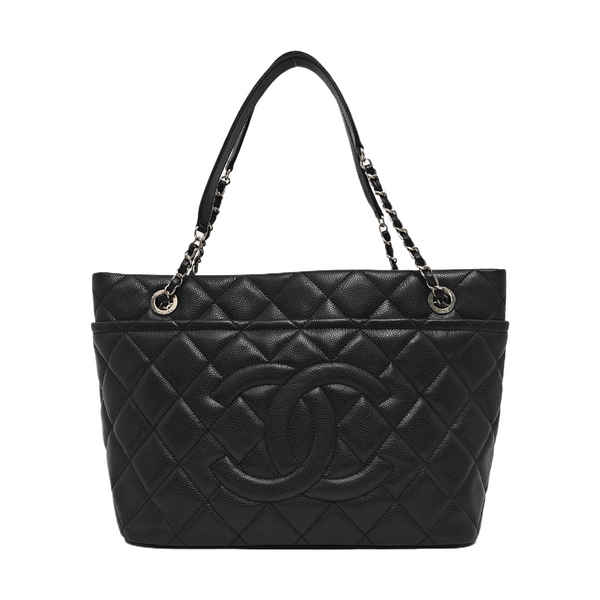 CC TIMELESS SOFT Quilted Grained Calfskin Black