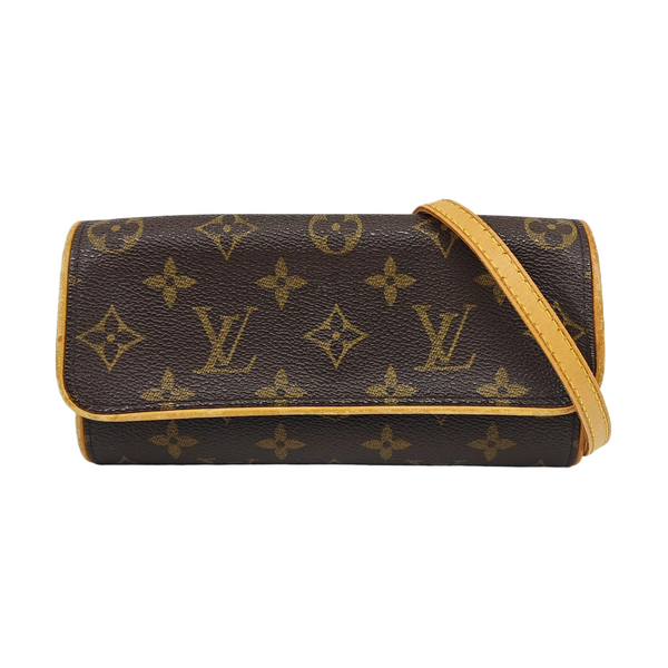 TWIN PM Monogram Coated Canvas Brown