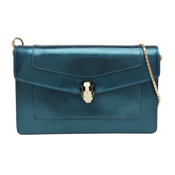 SERPENTI FOREVER Quilted Calfskin Blue