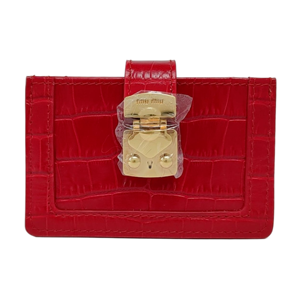 Calfskin Wallet Red