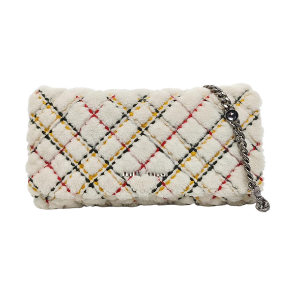 Fabric Crossbody Bag White