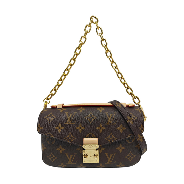MÉTIS EAST WEST Monogram Coated Canvas Brown