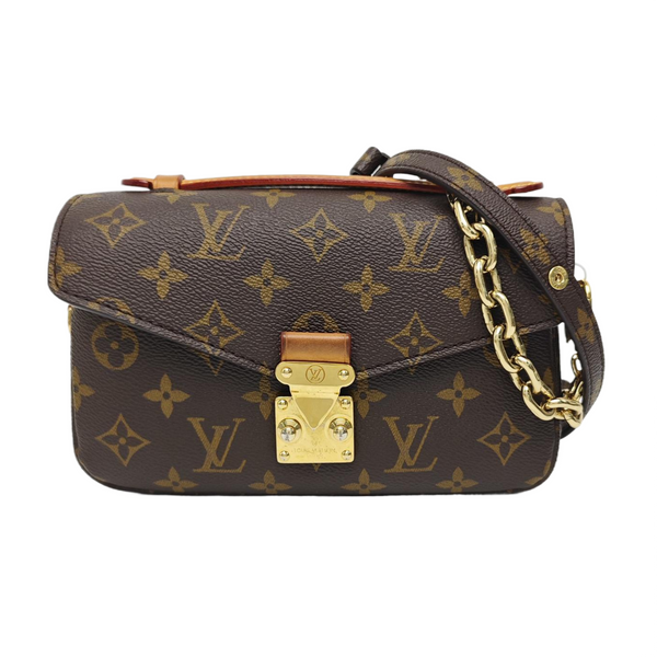 MÉTIS EAST WEST Monogram Coated Canvas Brown