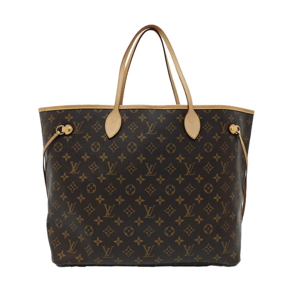 NEVERFULL GM Monogram Coated Canvas Brown