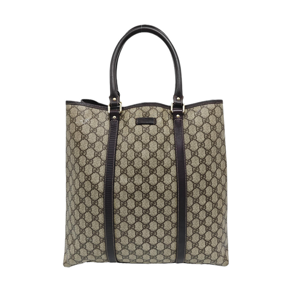 Monogram Coated Canvas Tote Bag Beige