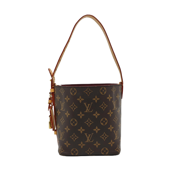 ALL IN BB Monogram Coated Canvas Brown
