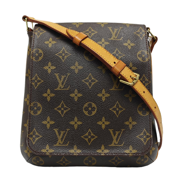 MUSETTE TANGO PM Monogram Coated Canvas Brown