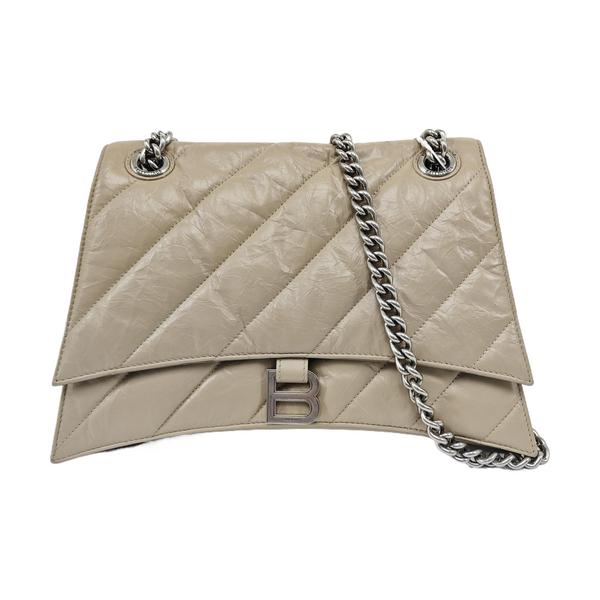 Crush Medium Quilted Calfskin Beige