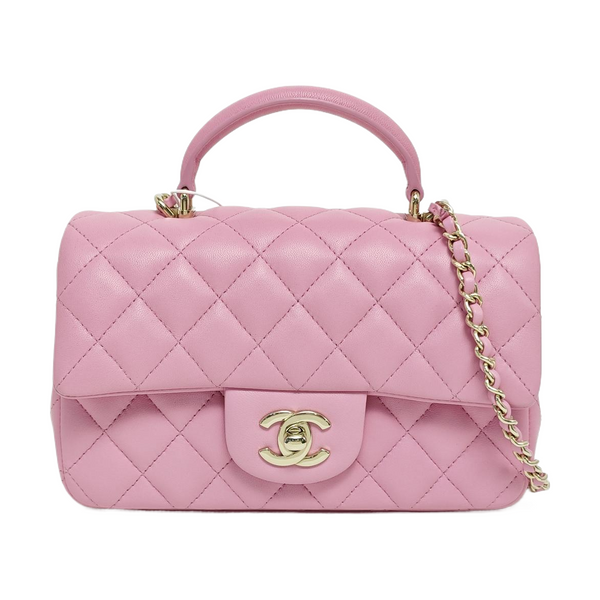 CLASSIC FLAP Mini Quilted Lambskin Purple