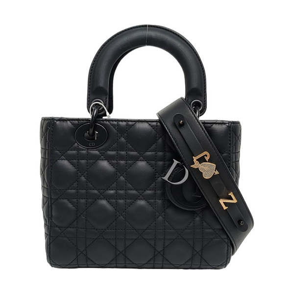 Lady Dior Small Cannage Calfskin Black
