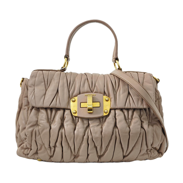 Quilted Lambskin Shoulder Bag Pink