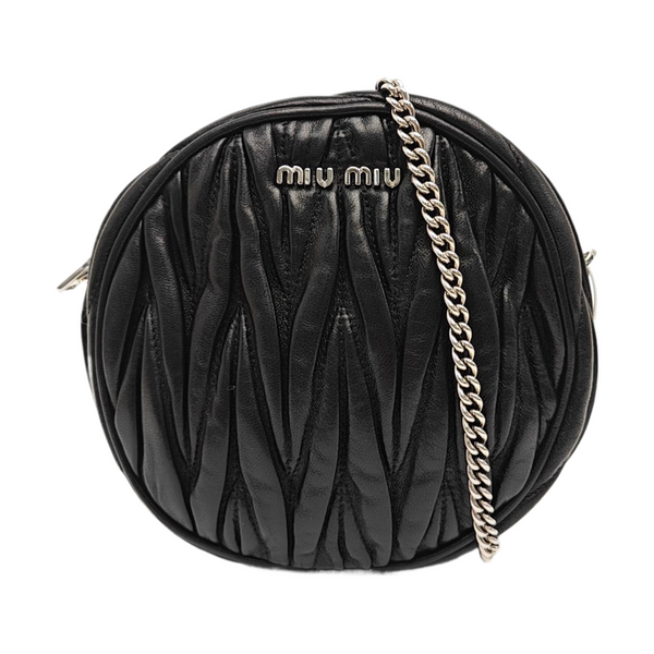 Matelassé Quilted Lambskin Black