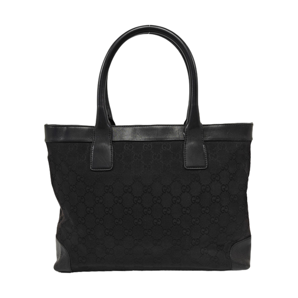 Monogram Canvas Tote Bag Black