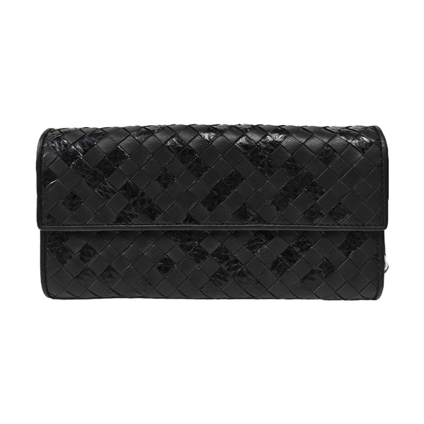 Olimpia Calfskin Black Wallet