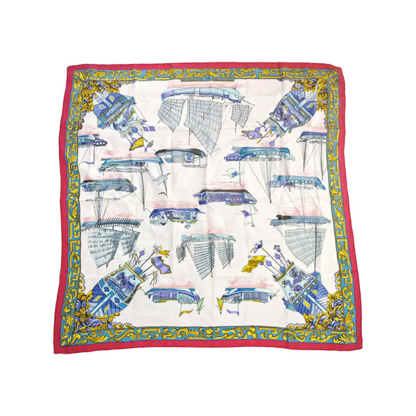 Mulberry Silk Silk Scarf Multicolor