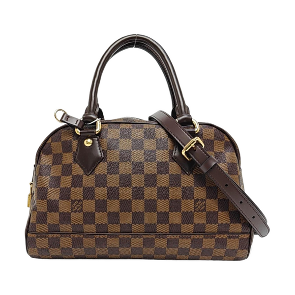 DUOMO Damier Ebene Coated Canvas Brown