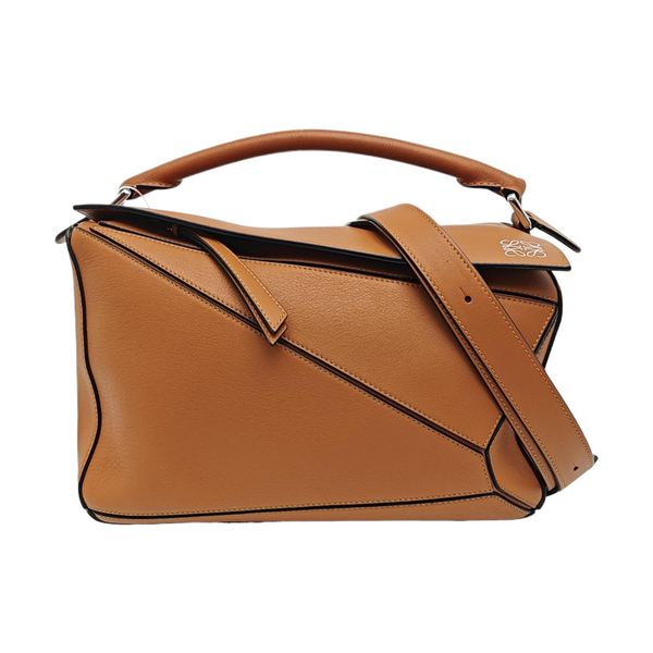 Puzzle Medium Calfskin Brown