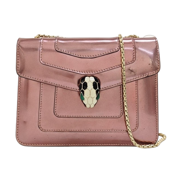 SERPENTI FOREVER Small Patent Leather Pink