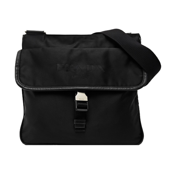 Nylon Shoulder Bag Black