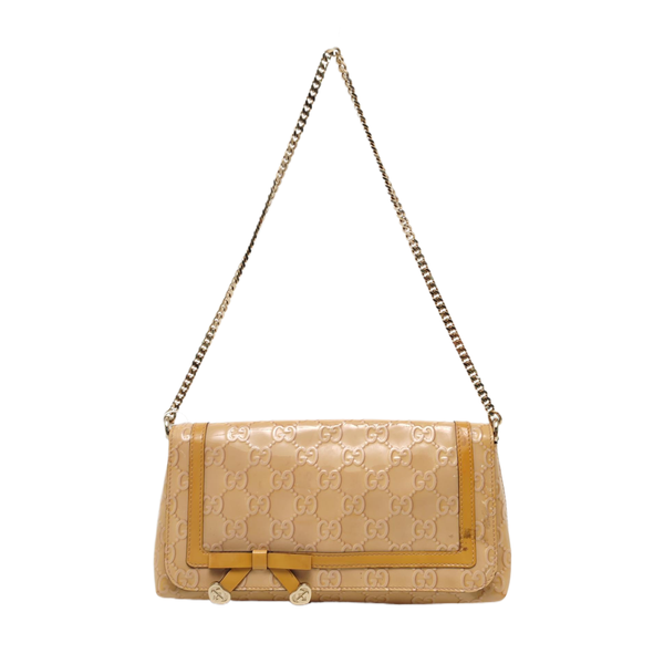 Monogram Patent Leather Beige
