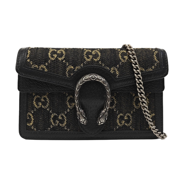 Dionysus Super Mini Monogram Denim Black