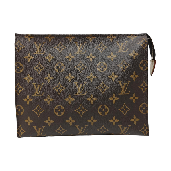 TOILET POCKET 26 Monogram Coated Canvas Brown