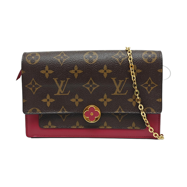 FLORE Monogram Coated Canvas Brown