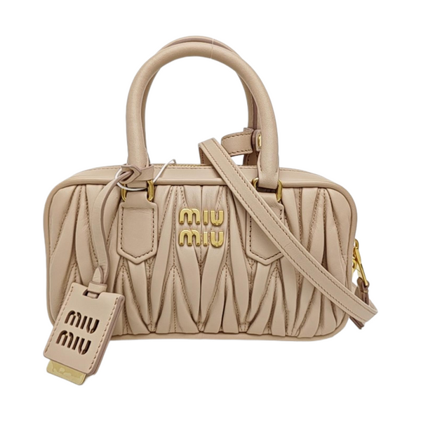 Arcadie Matelassé Mini Quilted Lambskin Pink