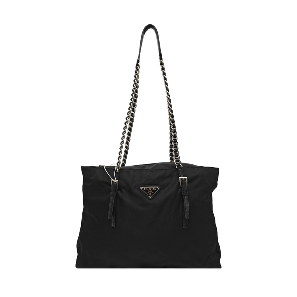Nylon Shoulder Bag Black