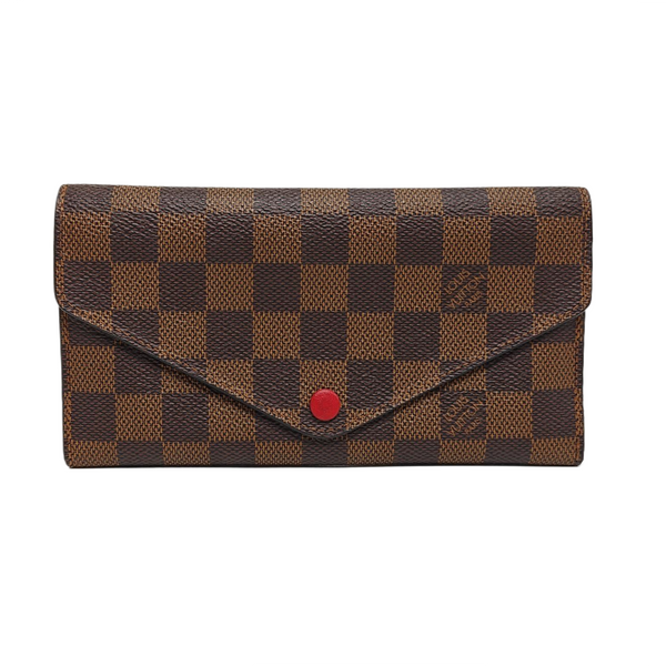 JOSÉPHINE Damier Ebene Coated Canvas Brown Wallet