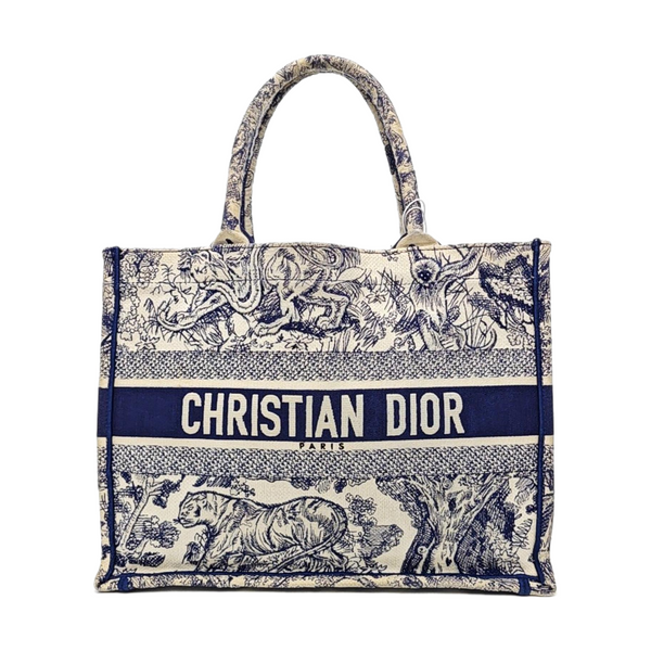 Book Tote Medium Canvas Blue