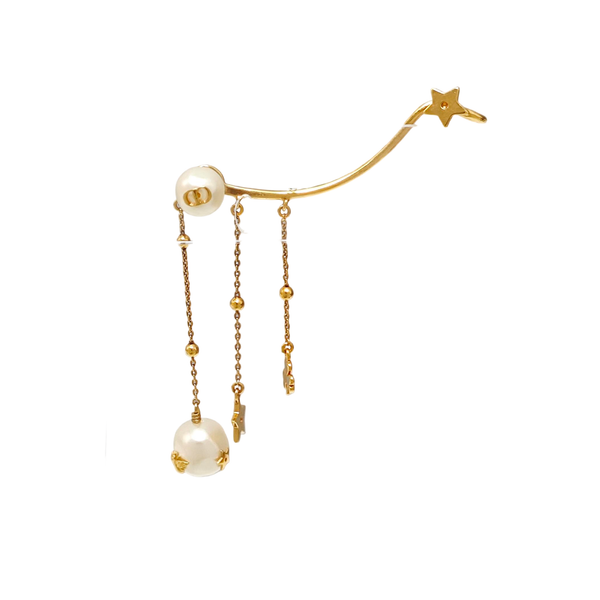 Shiny-D Metal Gold Stud Earrings