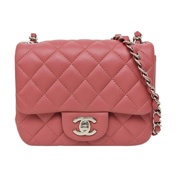 CLASSIC FLAP Mini Quilted Lambskin Pink