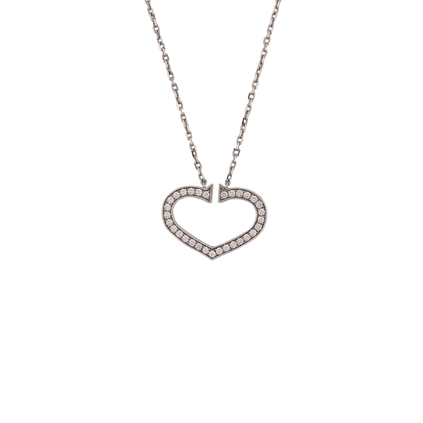 18k White Gold Silver Necklace