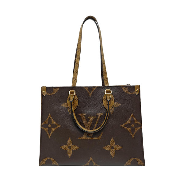 ONTHEGO MM Monogram Coated Canvas Brown
