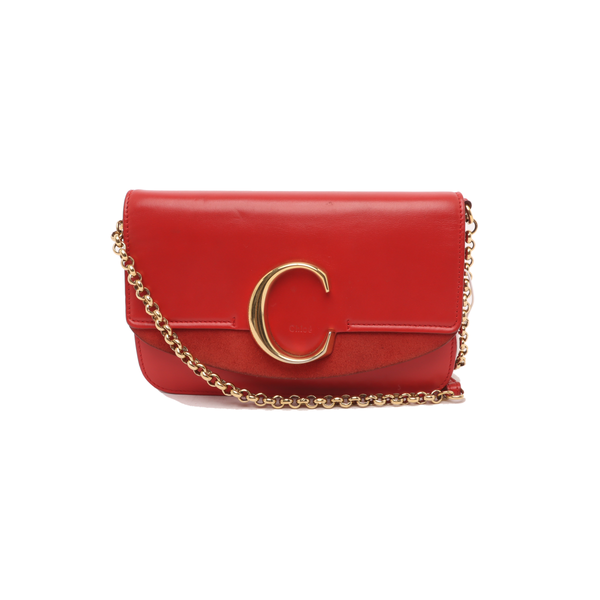 Chloé C Calfskin Red