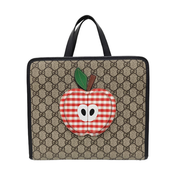 Children’s GG Bucket Monogram Coated Canvas Beige