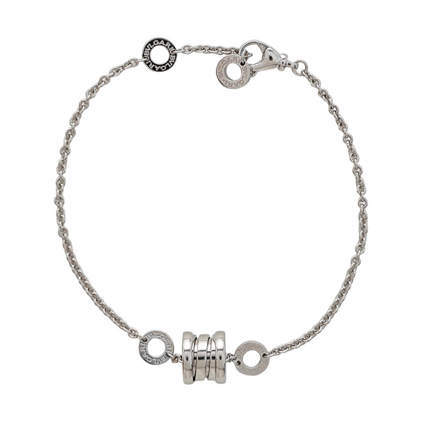 B.ZERO1 18k White Gold Silver Bracelet