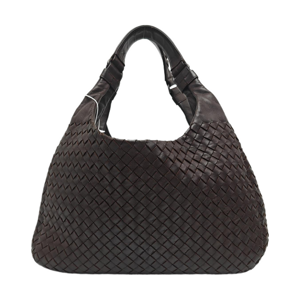 Calfskin Top Handle Bag Brown