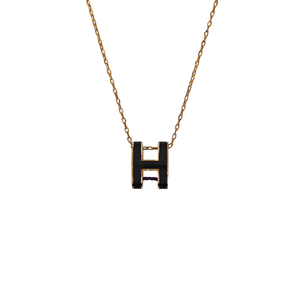 Pop H Metal Rose Gold Necklace