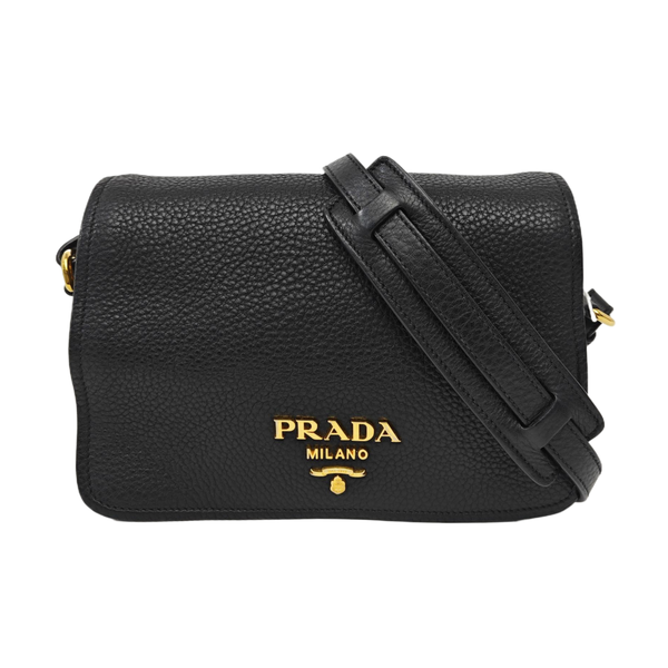 Calfskin Shoulder Bag Black