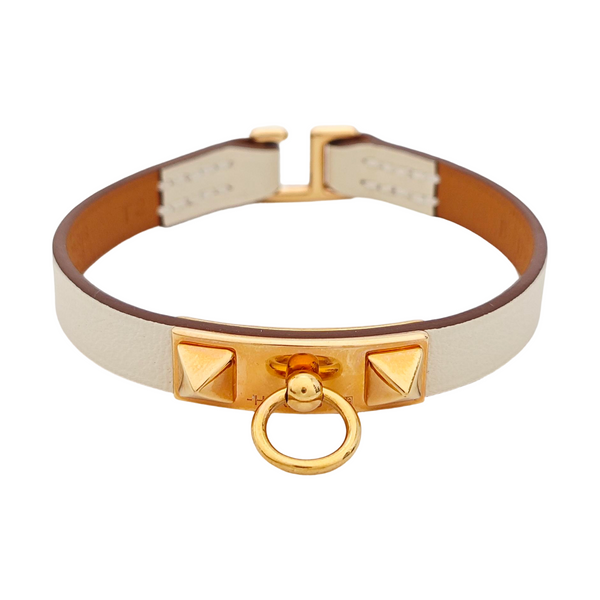 Rivale Leather White Bracelet